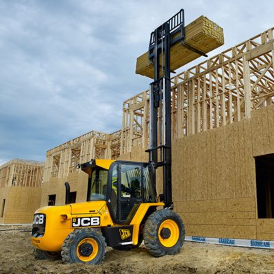 Forklift unloading machinery and industrial equipment in Wickford