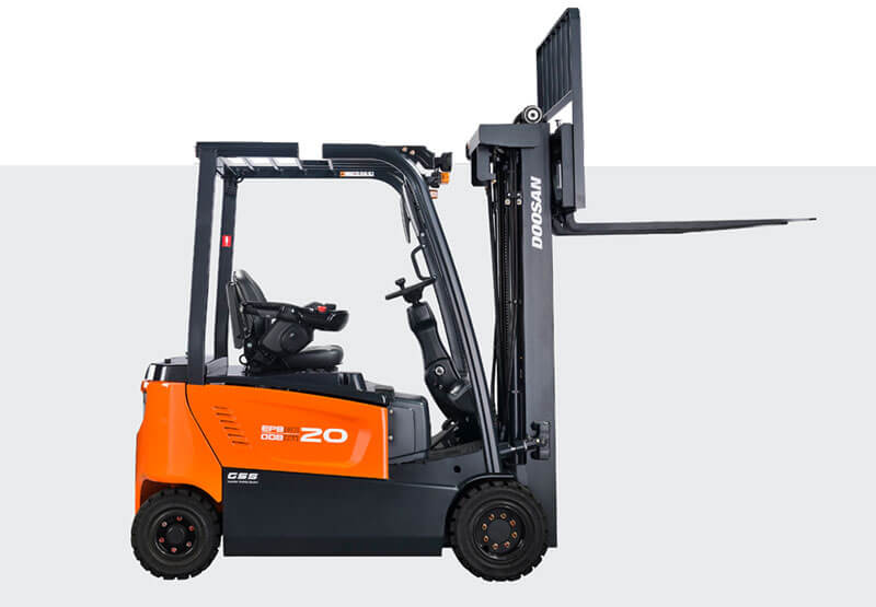 Forklift operator safely handling a commercial load in Wickford